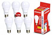 Set von 6 Stück von LED-Lampen KOMA E27 12W, 230V, 1080lm, 20000h, 6500K kaltweiß