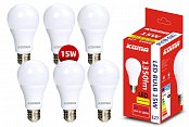 Set von 6 Stück von LED-Lampen KOMA E27 15W, 230V, 1350lm, 20000h, 6500K kaltweiß