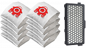 Zubehör-Kit für Staubsauger MIELE S4, S5, S6, S8, 8 PC-Taschen 1pc HEPA-Filter